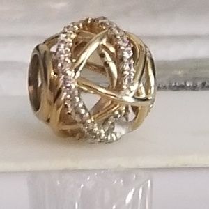 Gold pandora charm